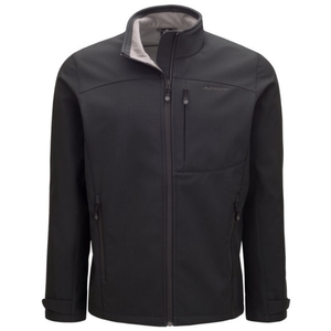 Macpac S black Sabre‎ Soft Shell water repellent fleece lined zip pocket jacket